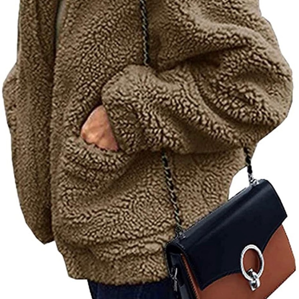 Amazon Faux Oversized Teddy Jacket